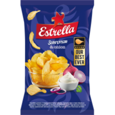 Estrella - Sour Cream & Onion Flavour Crisps 180g