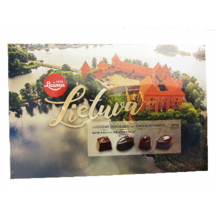 LAIMA - Dark chocolate assortment "Lietuva", 360g