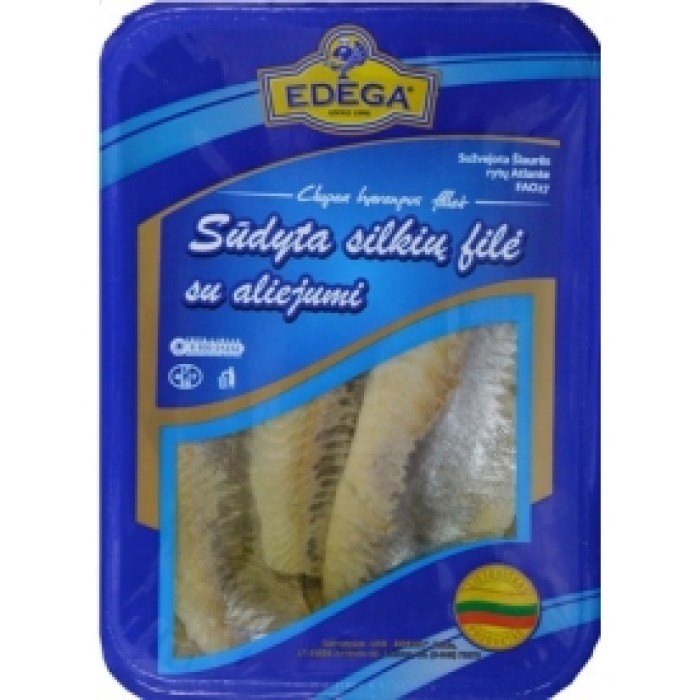 Edega - Salted Herring Fillet Skinless in Oil 400g