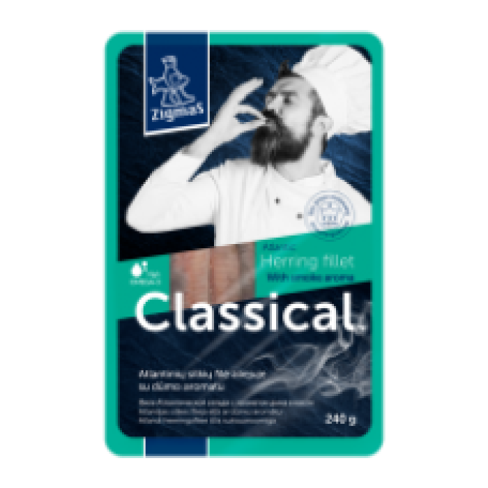 Zigmas - Classic Herring Fillet In Oil Smoked 240g