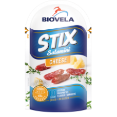 Biovela - Stix saliami with cheese 180g