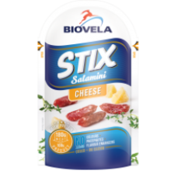 Biovela - Stix saliami with cheese 180g
