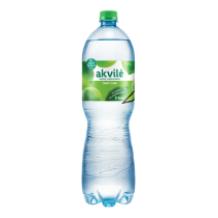 Akvile - Lime Flavour Lightly Carbonated Water 1.5L