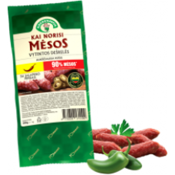 Krekenavos - Kai Norisi Mesos Dried Mini Sausages with Jalapeno 200g