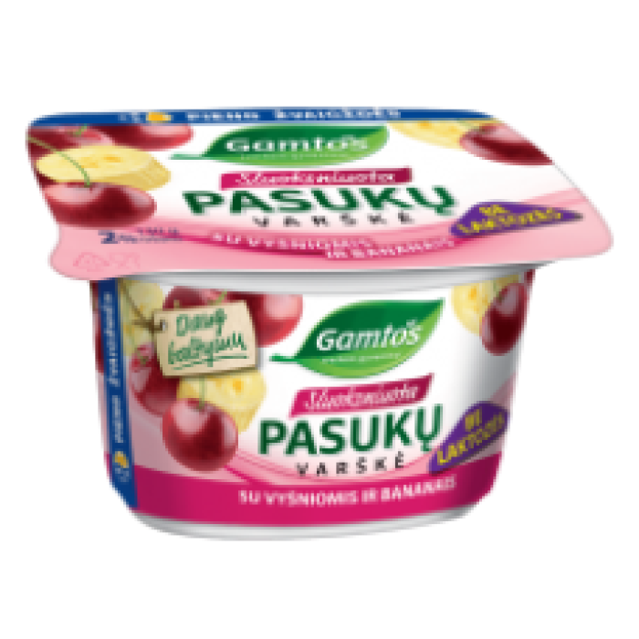 Gamtos - Layered Buttermilk Curd with Cherry and Banana 130g
