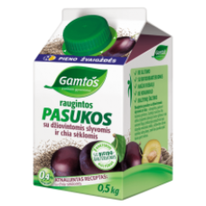 Gamtos - Fermented Buttermilk with Prunes and Wheat Bran 500g