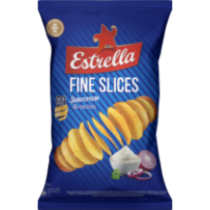 Estrella - Potato Crisps with Soucream and Onion with Peel 130g