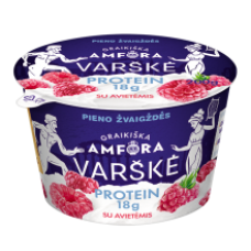 Greek Amfora Protein- curd with rapsberries 200g