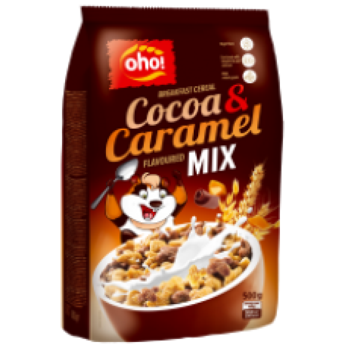 OHO - Cocoa Crunch & Caramel Breakfast Mix 500g