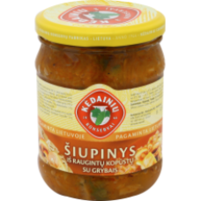 Kedainiu Konservai - Vegetable and Mushroom Hotchpotch with Pickled Cabbage 500ml