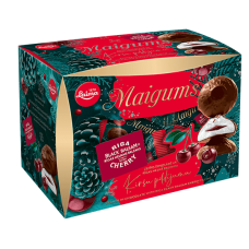 Laima - Marshmallows in Chocolate with Riga Black Balsam Cherry Filling 185g