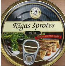 Smoked Riga sprats in oil 160g