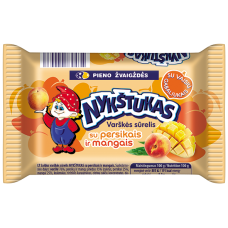 Nykstukas - Curd Cheese Bar with Peaches and Mango 100g