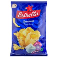 Estrella -  Sour cream and onion chips 130g