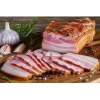 Rukyti Lasiniai, salto rukymo, cold smoked pork fat 1kg